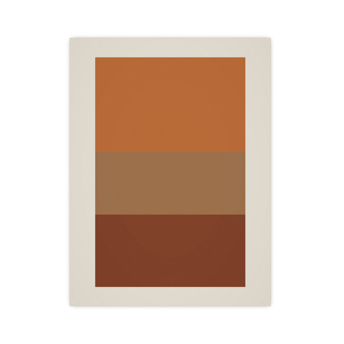 Warm Earth Blocks Boho Wall Art — blocks in a warm earth palette, 12x16 in print