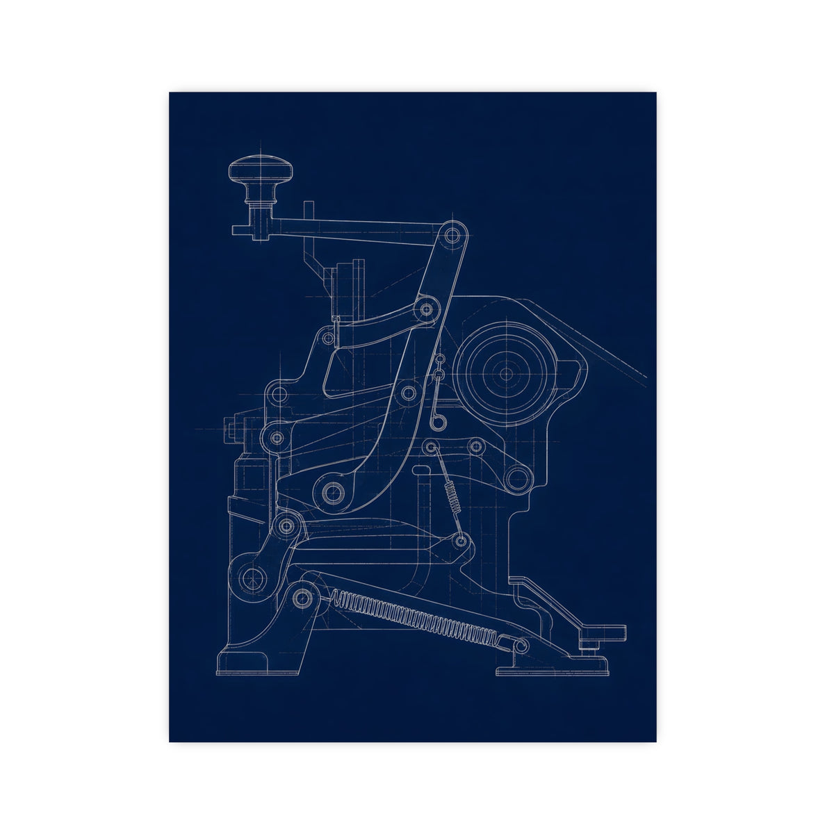 Typewriter Linkage — typewriter linkage, 12x16 in print