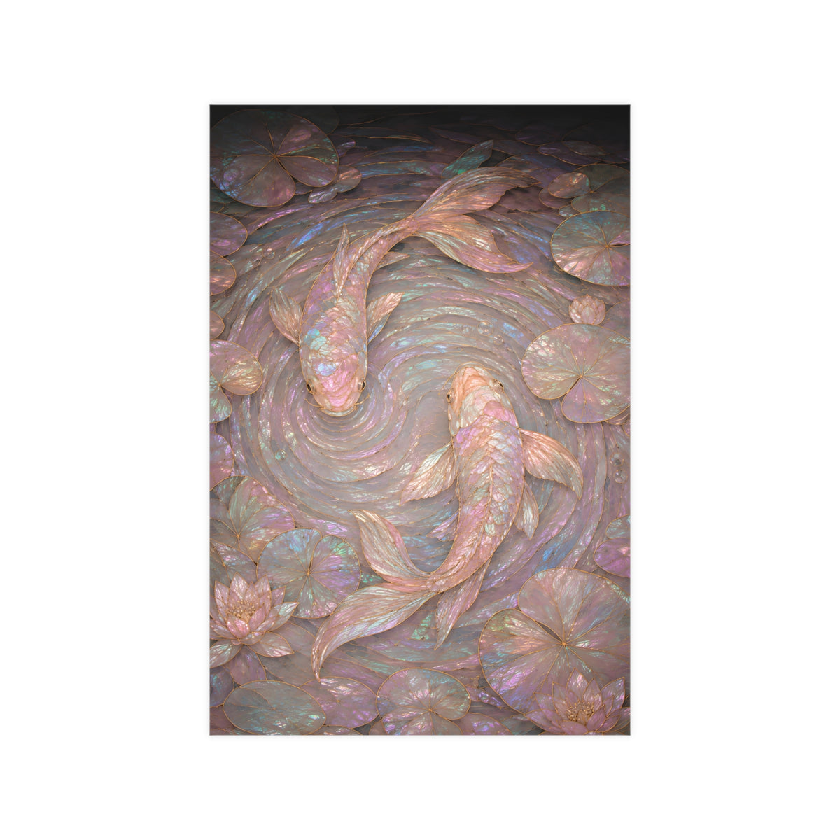 Koi, from Above — koi, from above, 12x18 in print