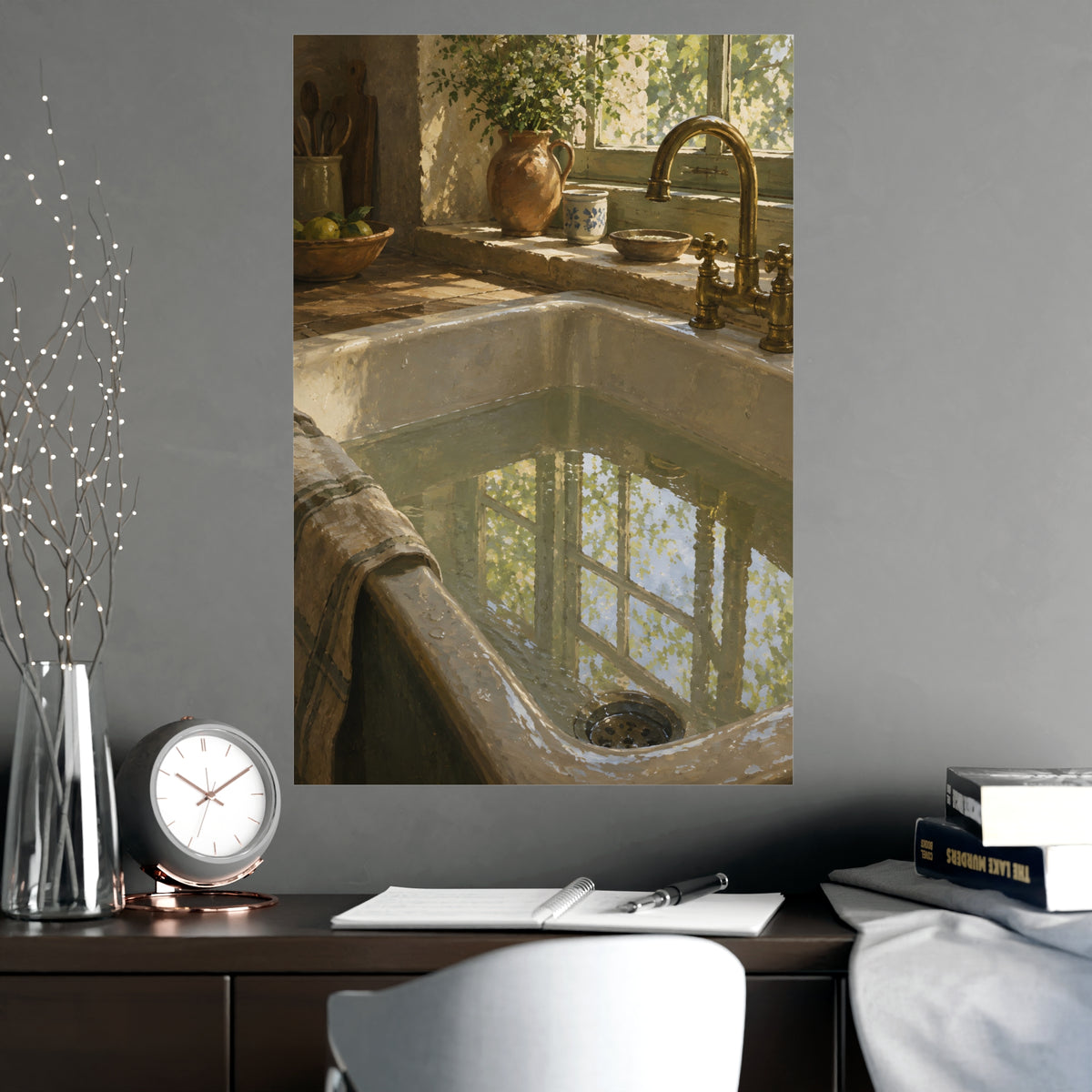 The Window in the Water — the window in the water, shown framed on a wall