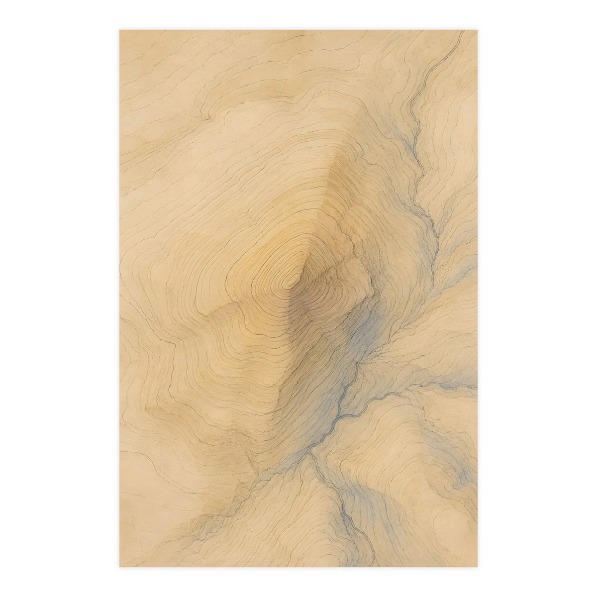 Contour Lines — contour lines, 24x36 in print