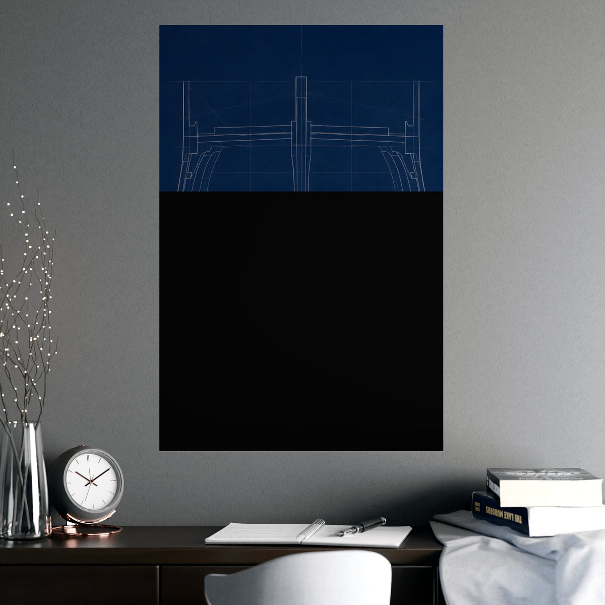 Ship's Hull — ship's hull, shown framed on a wall