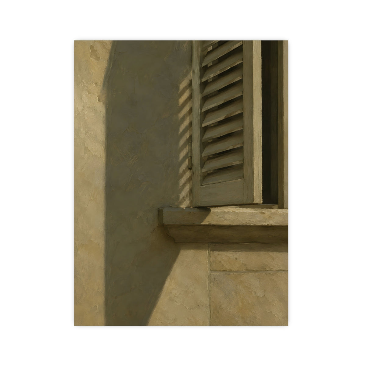 Shutters, Half Closed — shutters, half closed, 12x16 in print