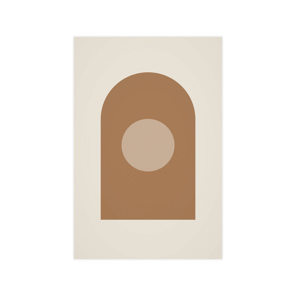Warm Earth Arch Boho Wall Art — arch in a warm earth palette, 12x18 in print