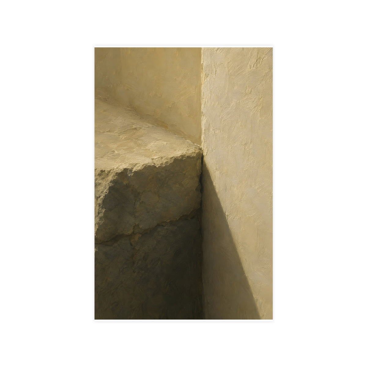 Stone into Plaster — stone into plaster, 11x17 in print