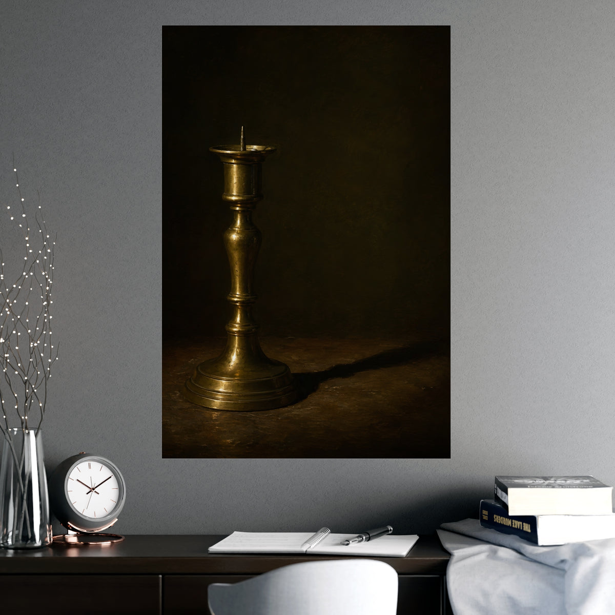 One Long Shadow — one long shadow, shown framed on a wall
