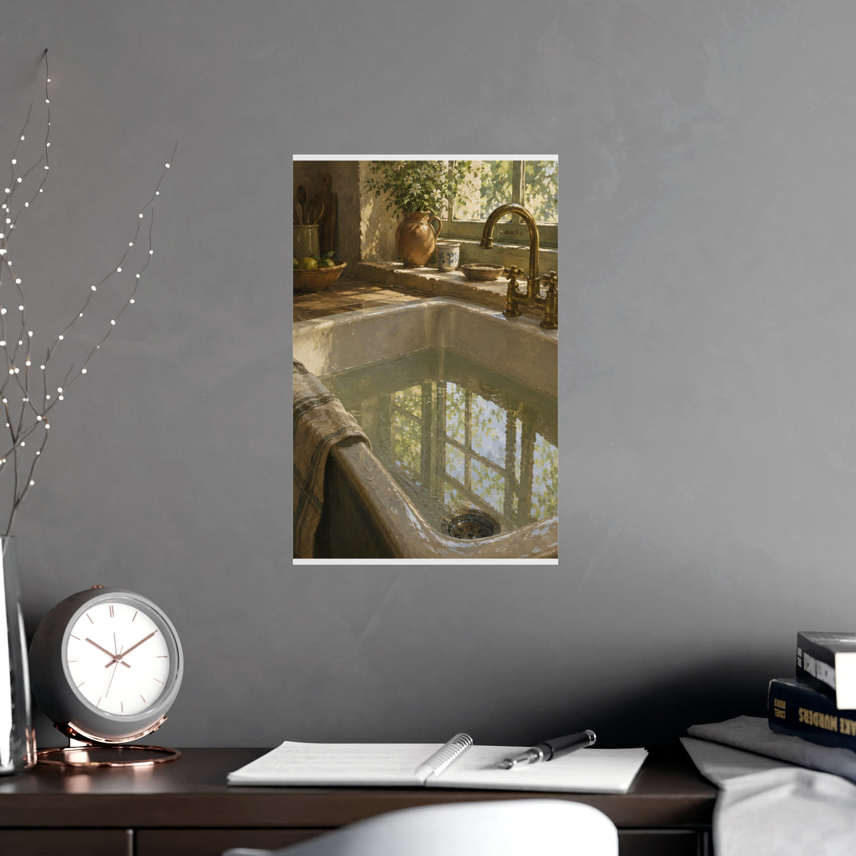 The Window in the Water — the window in the water, shown framed on a wall