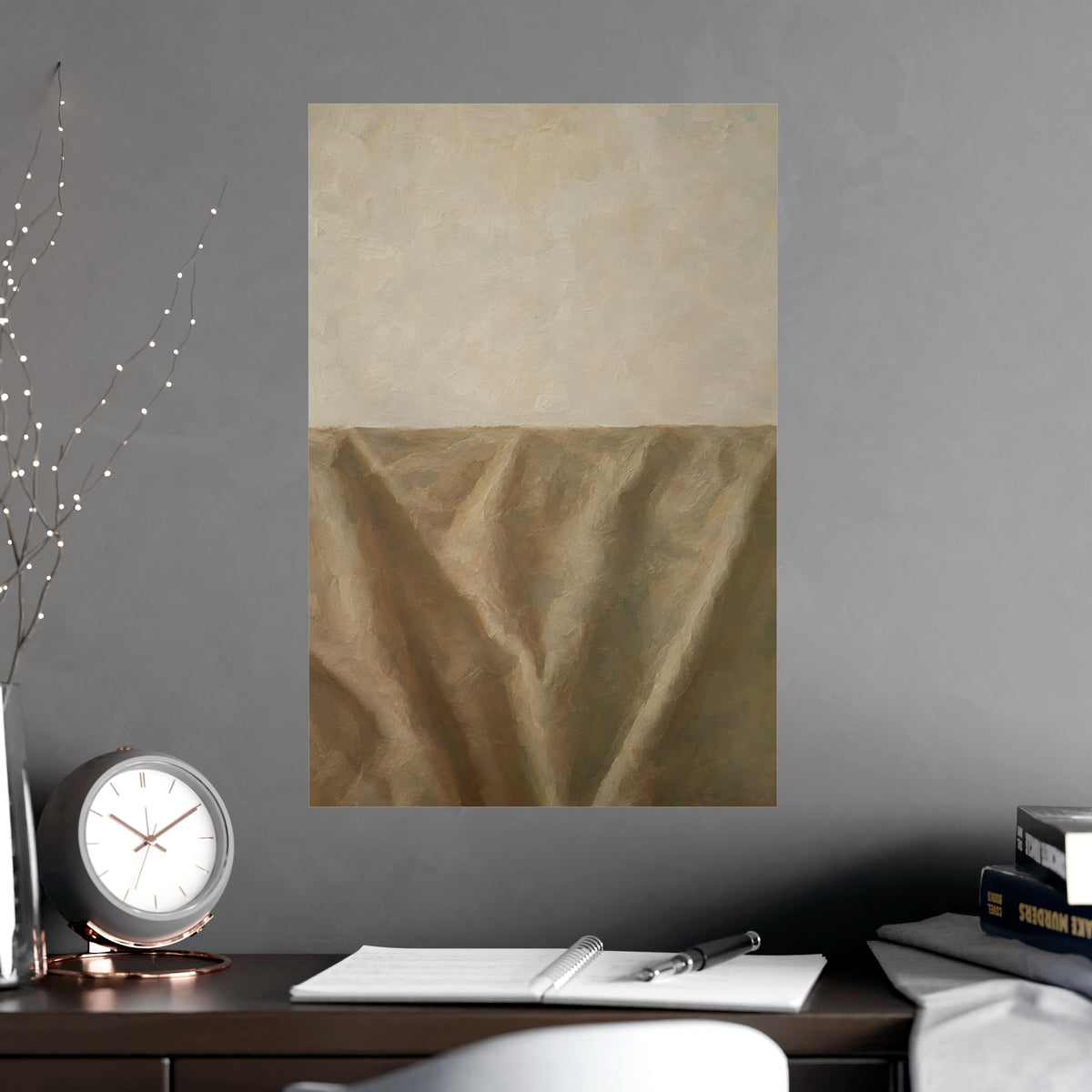 The Empty Half — the empty half, shown framed on a wall