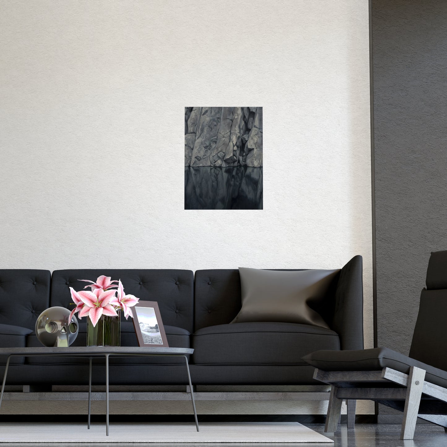 Stilles Wasser | Landschaftsdruck | Berg Kunstdruck