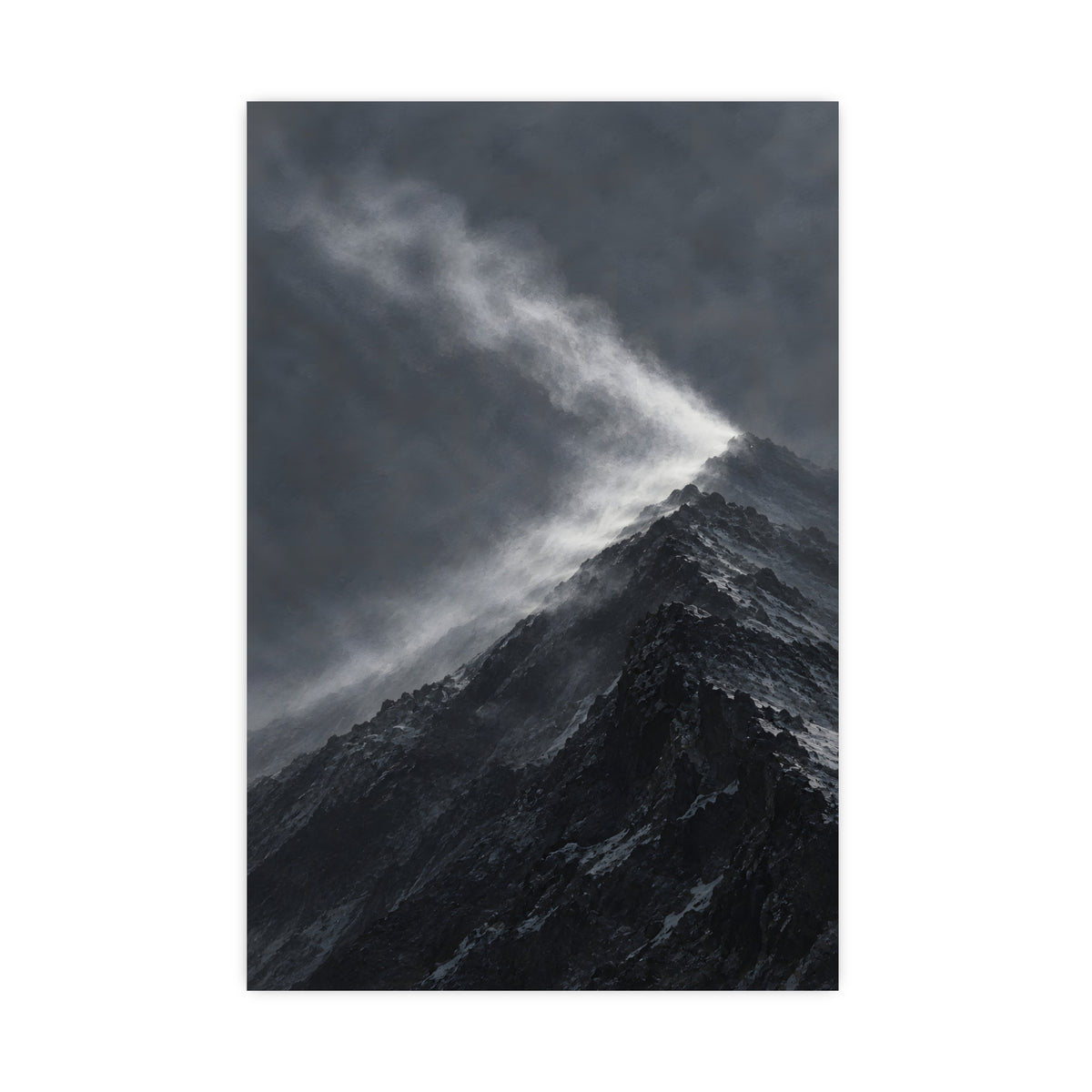 Snow off the Ridge — snow off the ridge, 20x30 in print