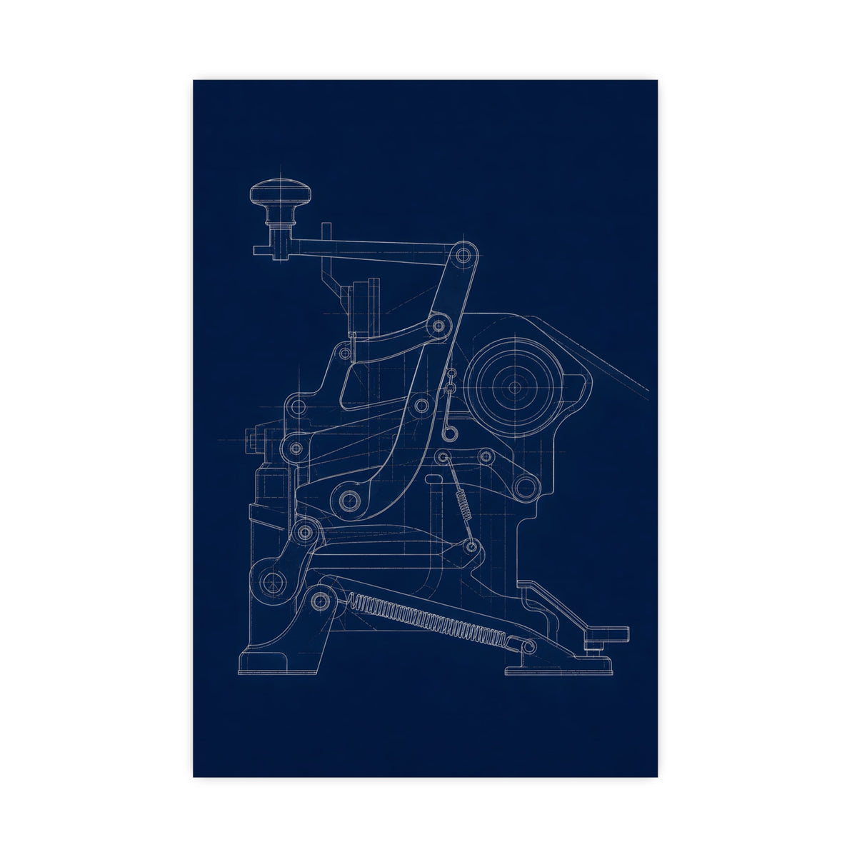 Typewriter Linkage — typewriter linkage, 16x24 in print
