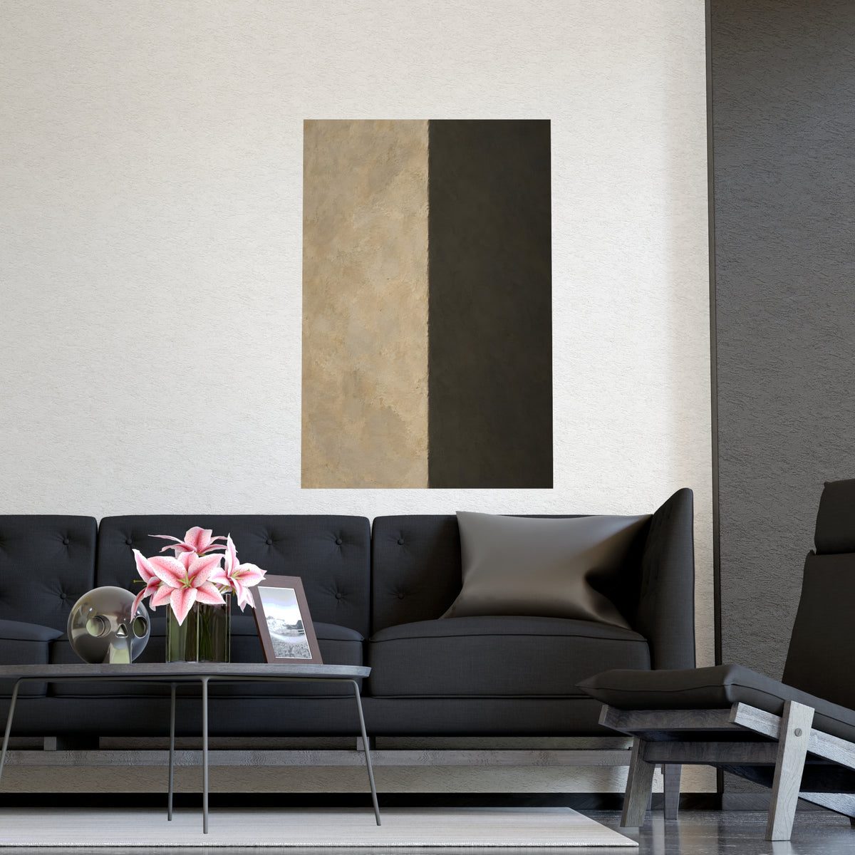 The Outside Corner — the outside corner, shown framed on a wall