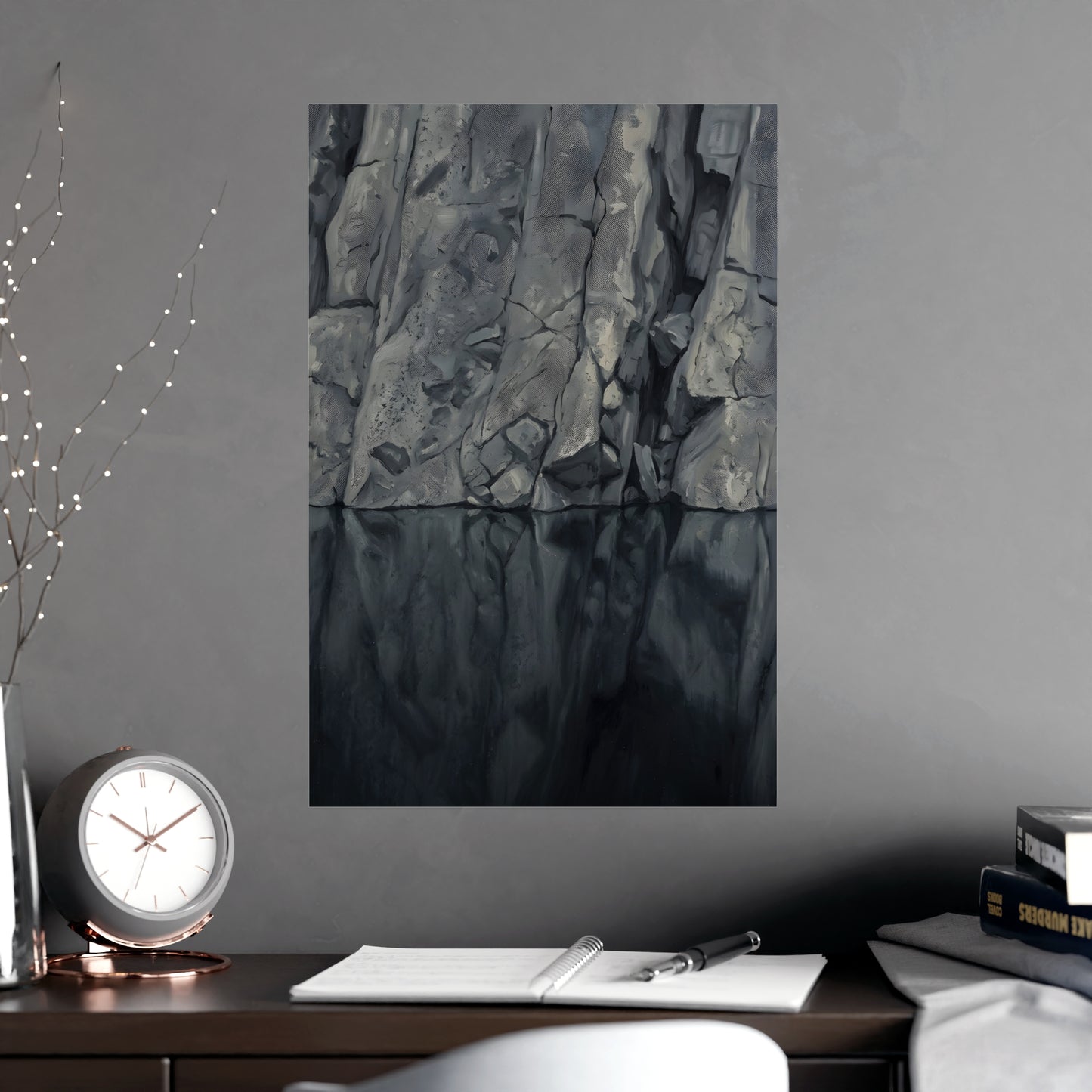 Stilles Wasser | Landschaftsdruck | Berg Kunstdruck