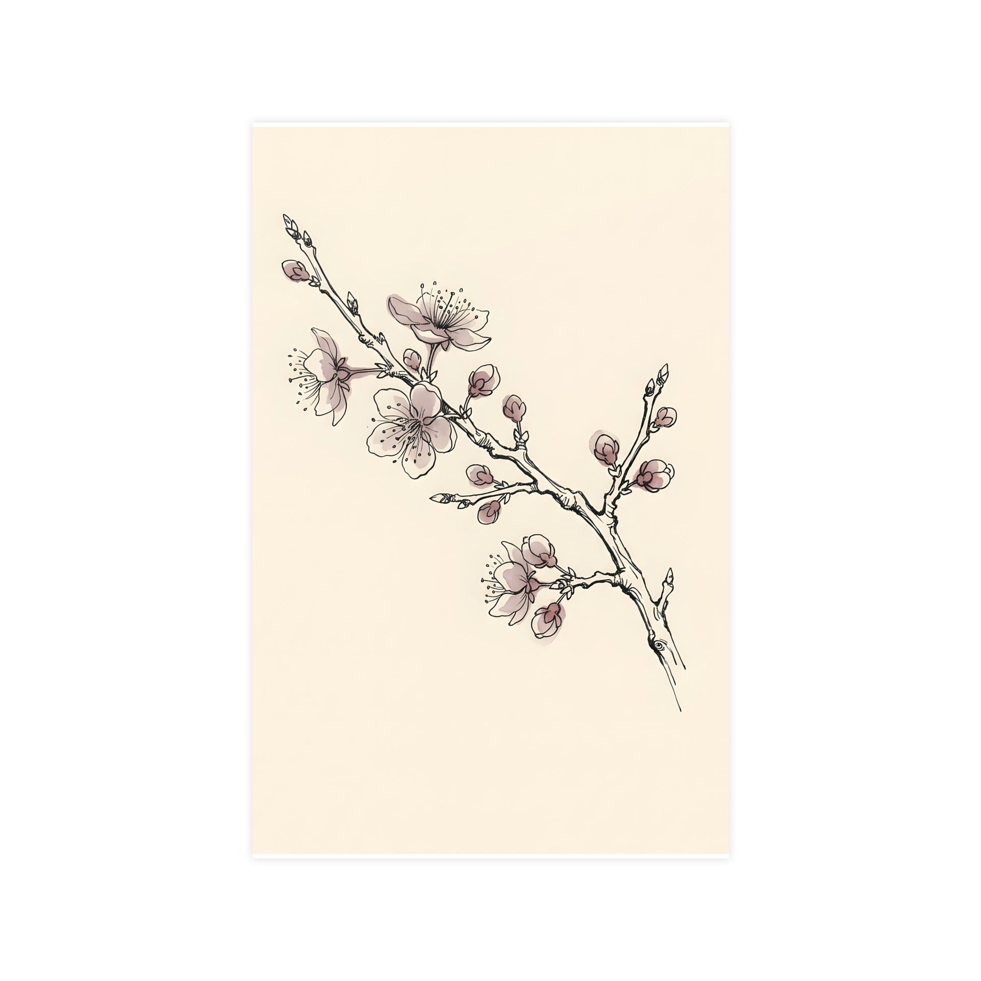 Plum Branch — plum branch, 11x17 in print