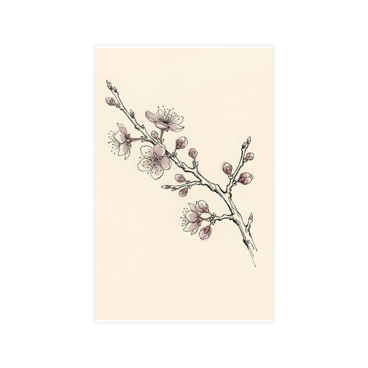 Plum Branch — plum branch, 11x17 in print