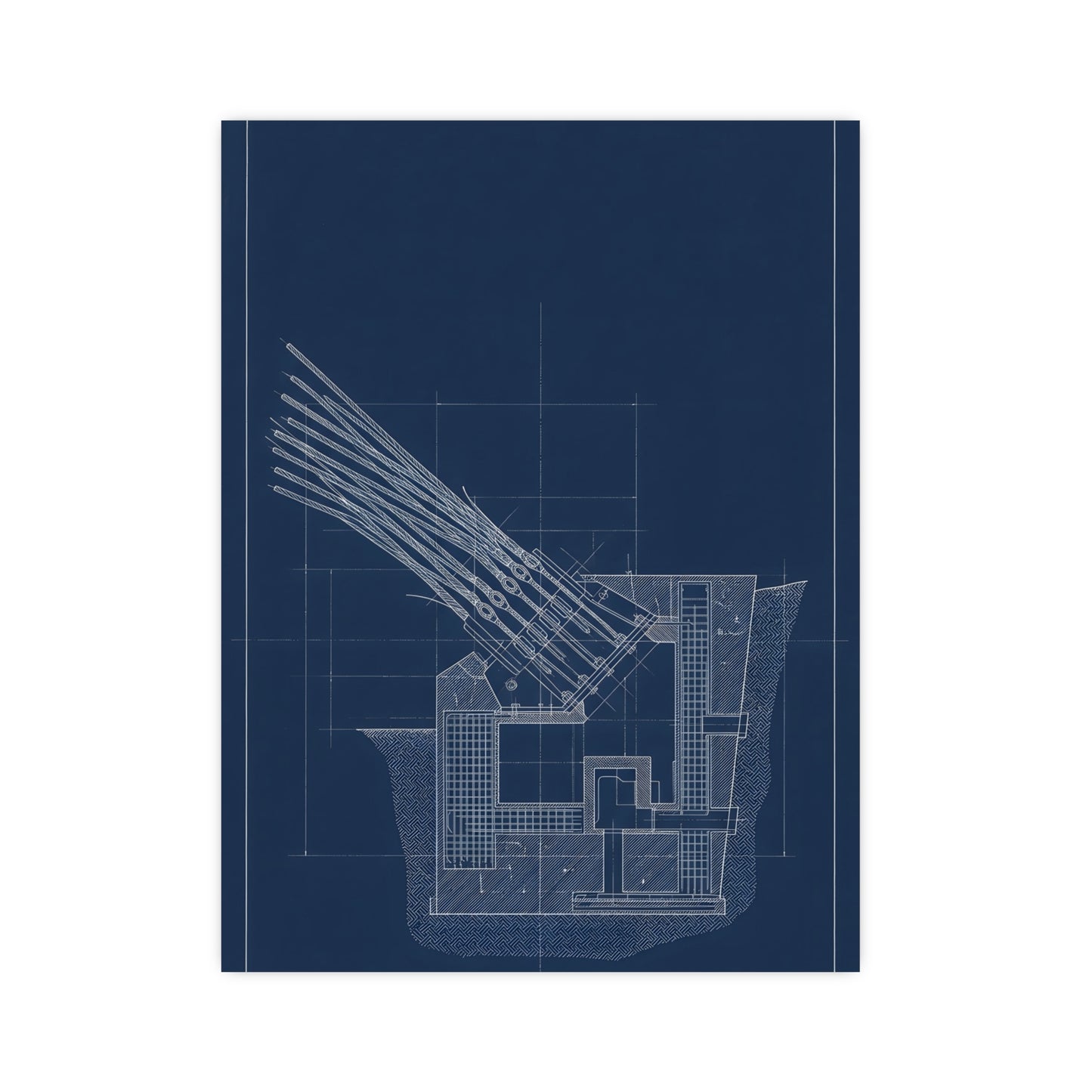 Cable Anchorage — cable anchorage, 16x24 in print