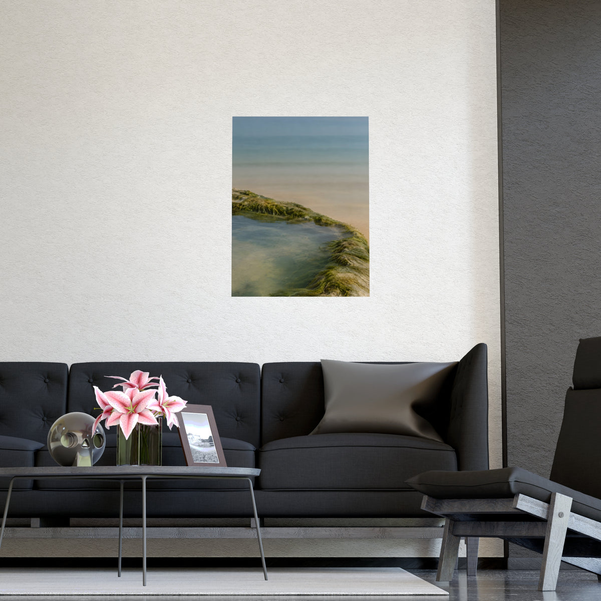 The Rock Pool's Rim — the rock pool's rim, shown framed on a wall
