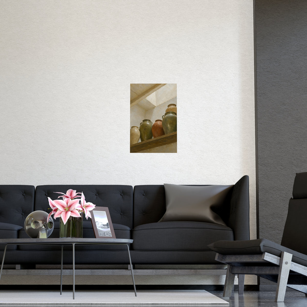 The Shelf from Below — the shelf from below, shown framed on a wall