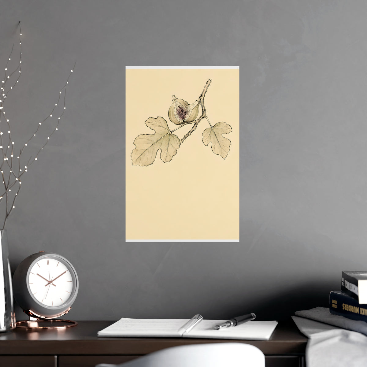 Fig, Split — fig, split, shown framed on a wall