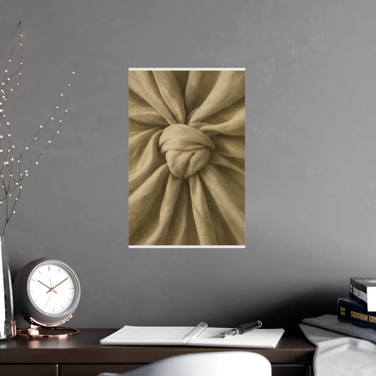 One Knot — one knot, shown framed on a wall