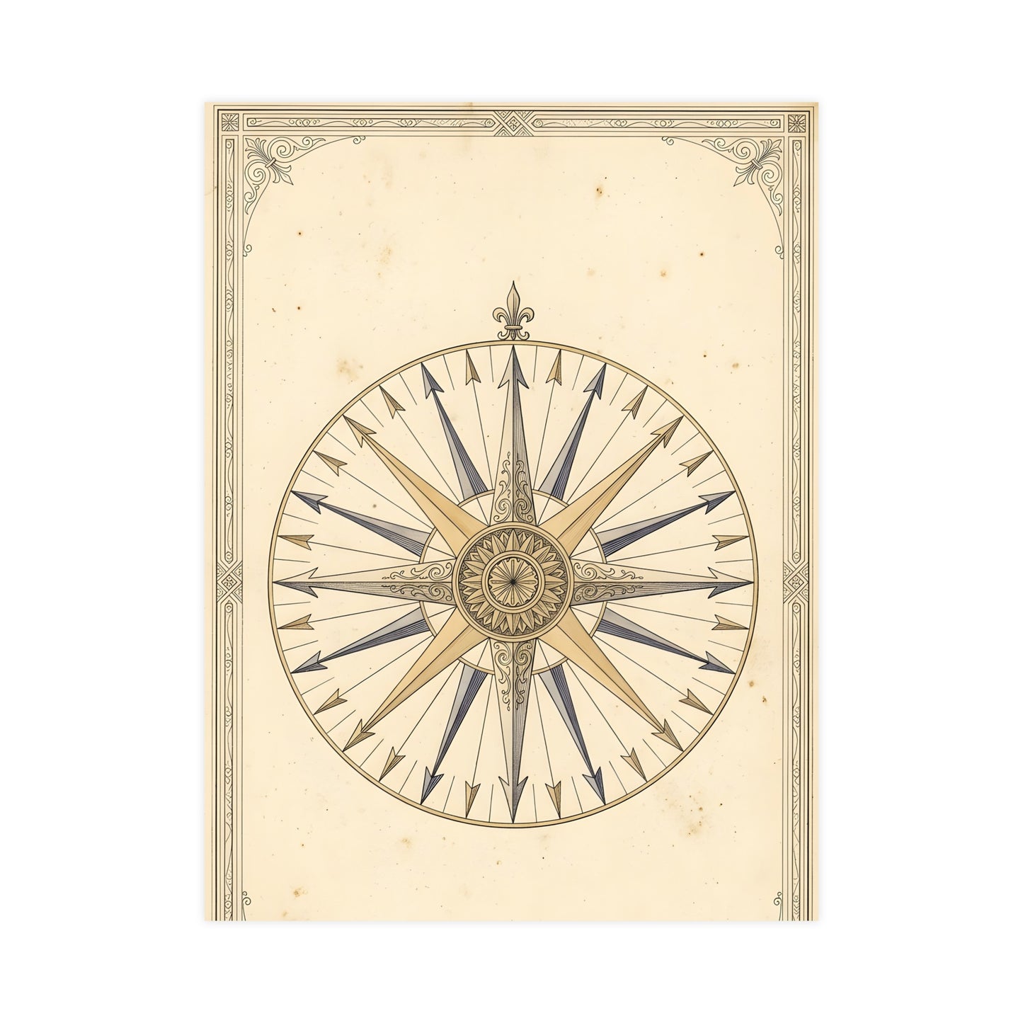 The Compass Card — the compass card, 12x18 in print