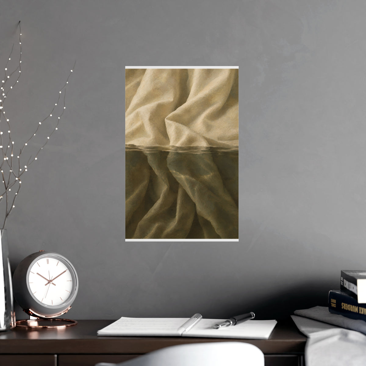 Wo es das Wasser Berührt | Textil-Studie | Kunstdruck