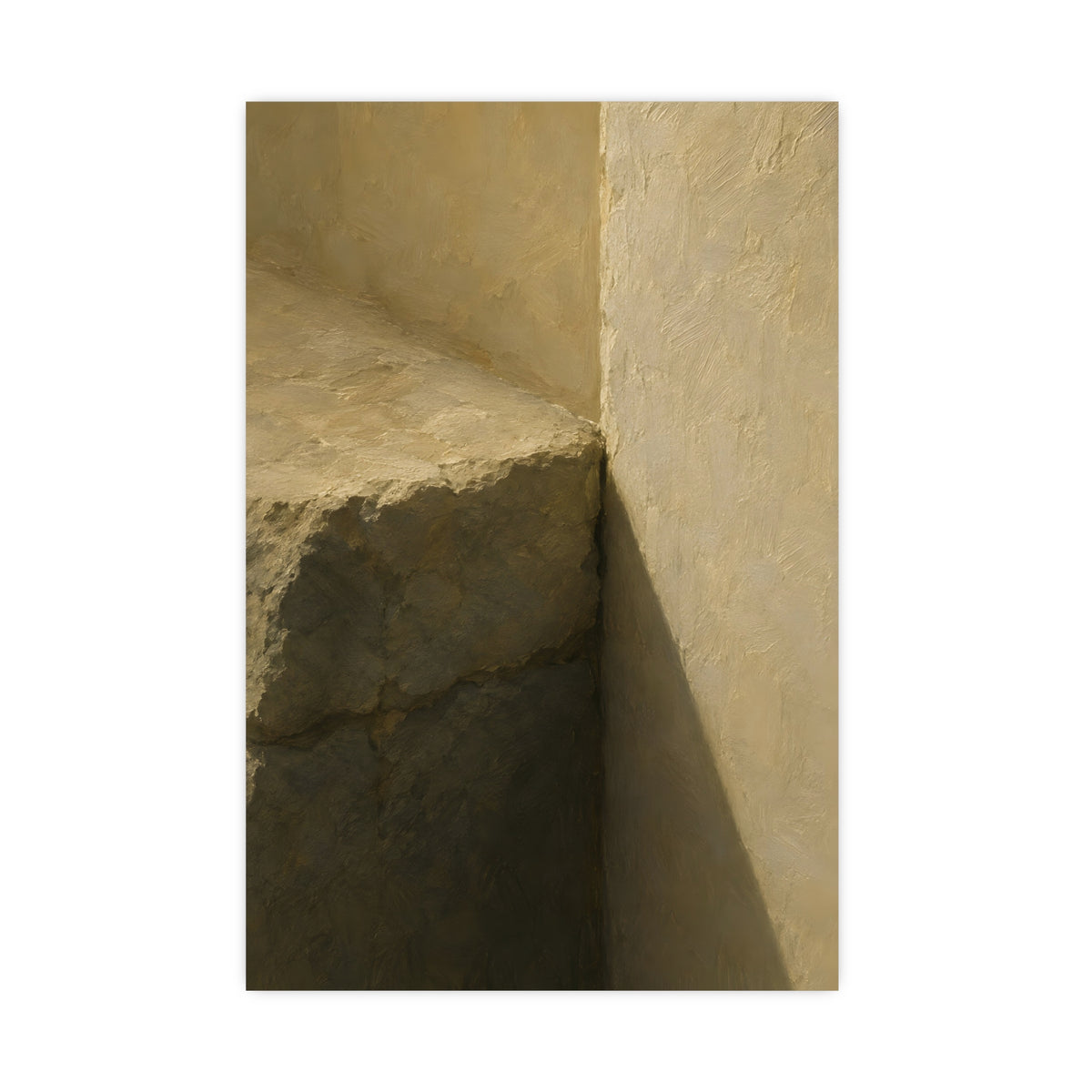 Stone into Plaster — stone into plaster, 16x24 in print