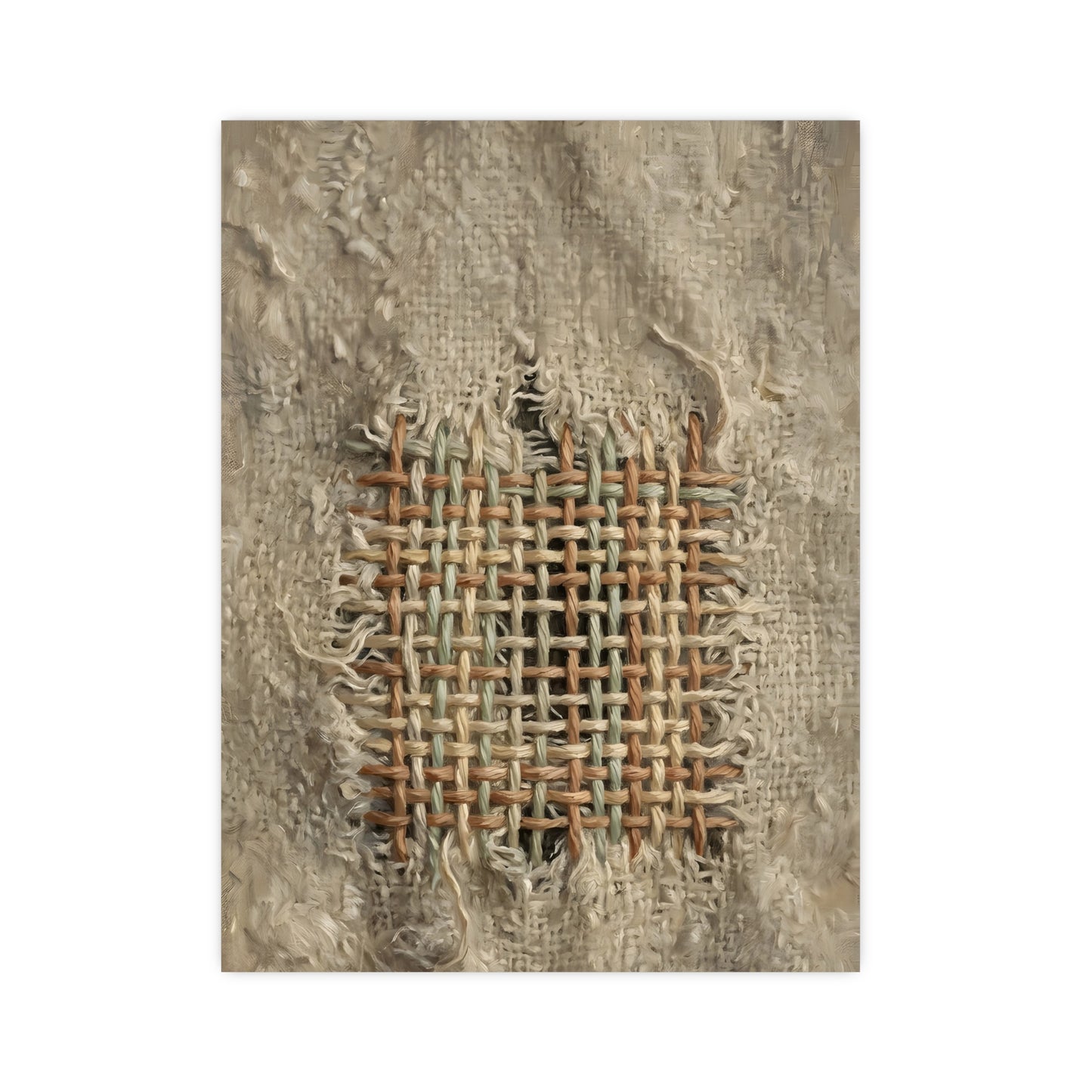 The Mend | Textile Study Print | Wall Art
