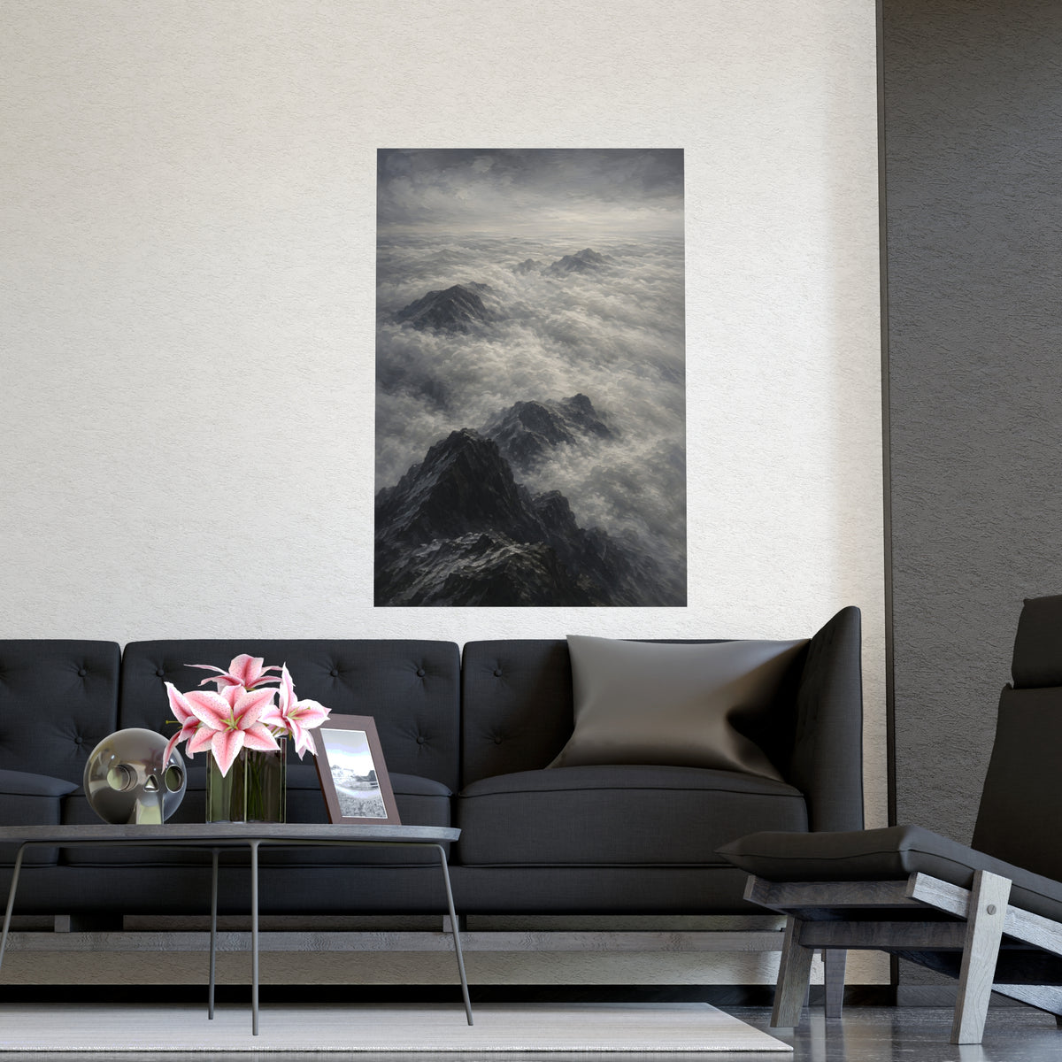 Sea of Cloud — sea of cloud, shown framed on a wall