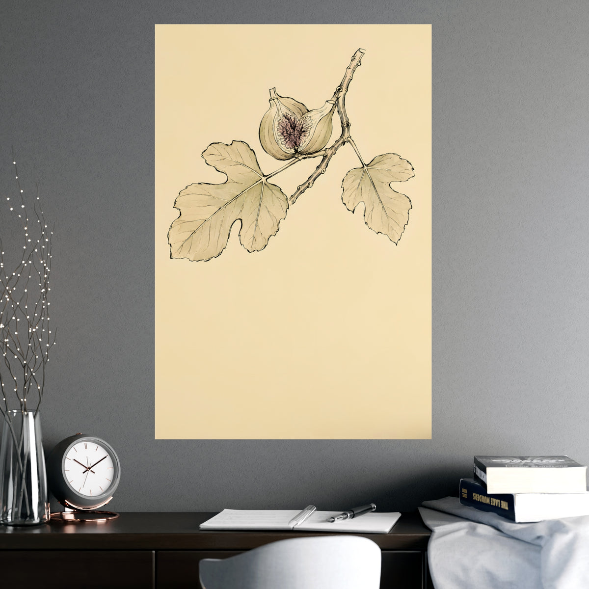 Fig, Split — fig, split, shown framed on a wall