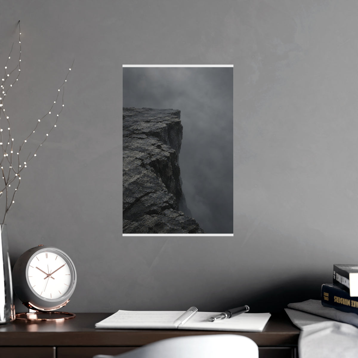 The Brink — the brink, shown framed on a wall