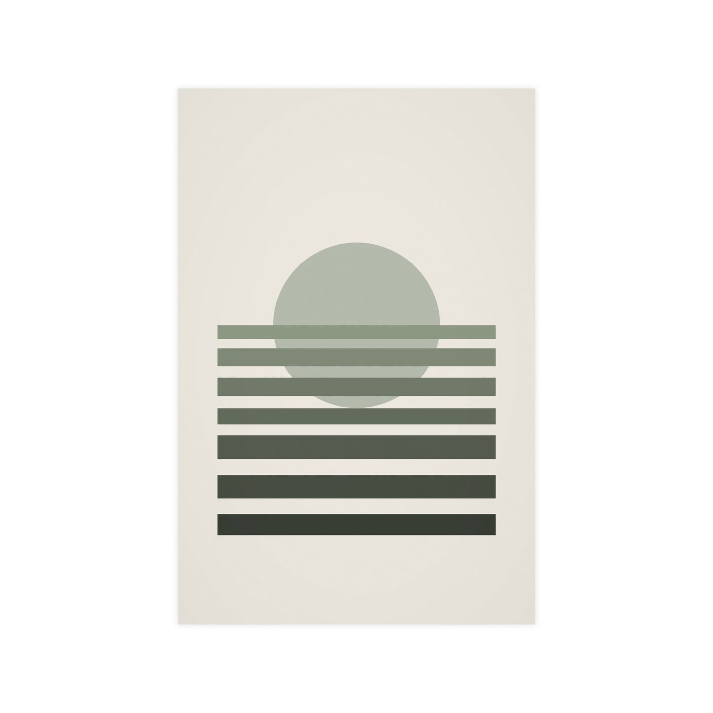 Sage Neutral Sunset Boho Wall Art | Living Room Print