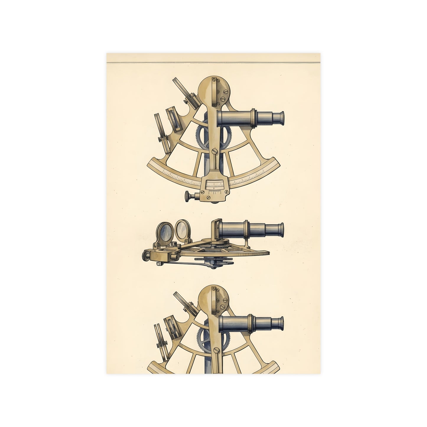Sextant — sextant, 12x16 in print