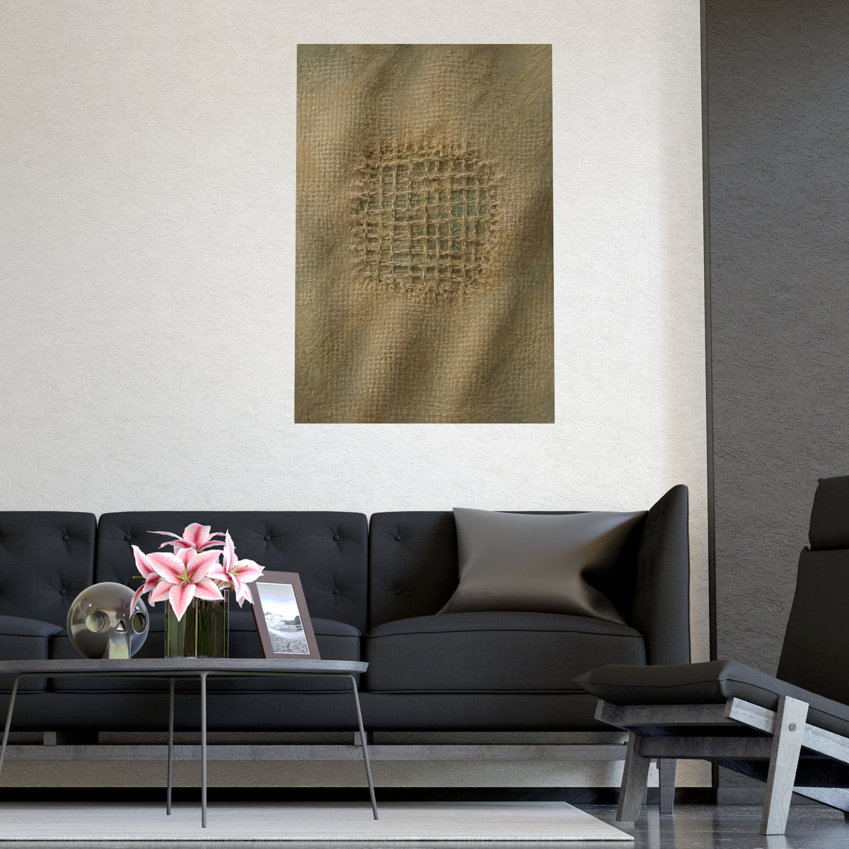 The Mend — the mend, shown framed on a wall