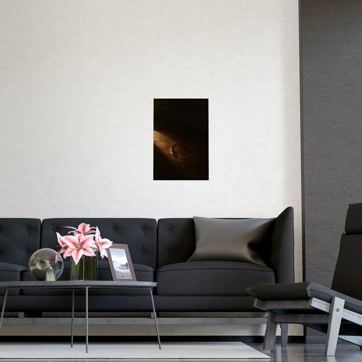 The Ring It Left — the ring it left, shown framed on a wall