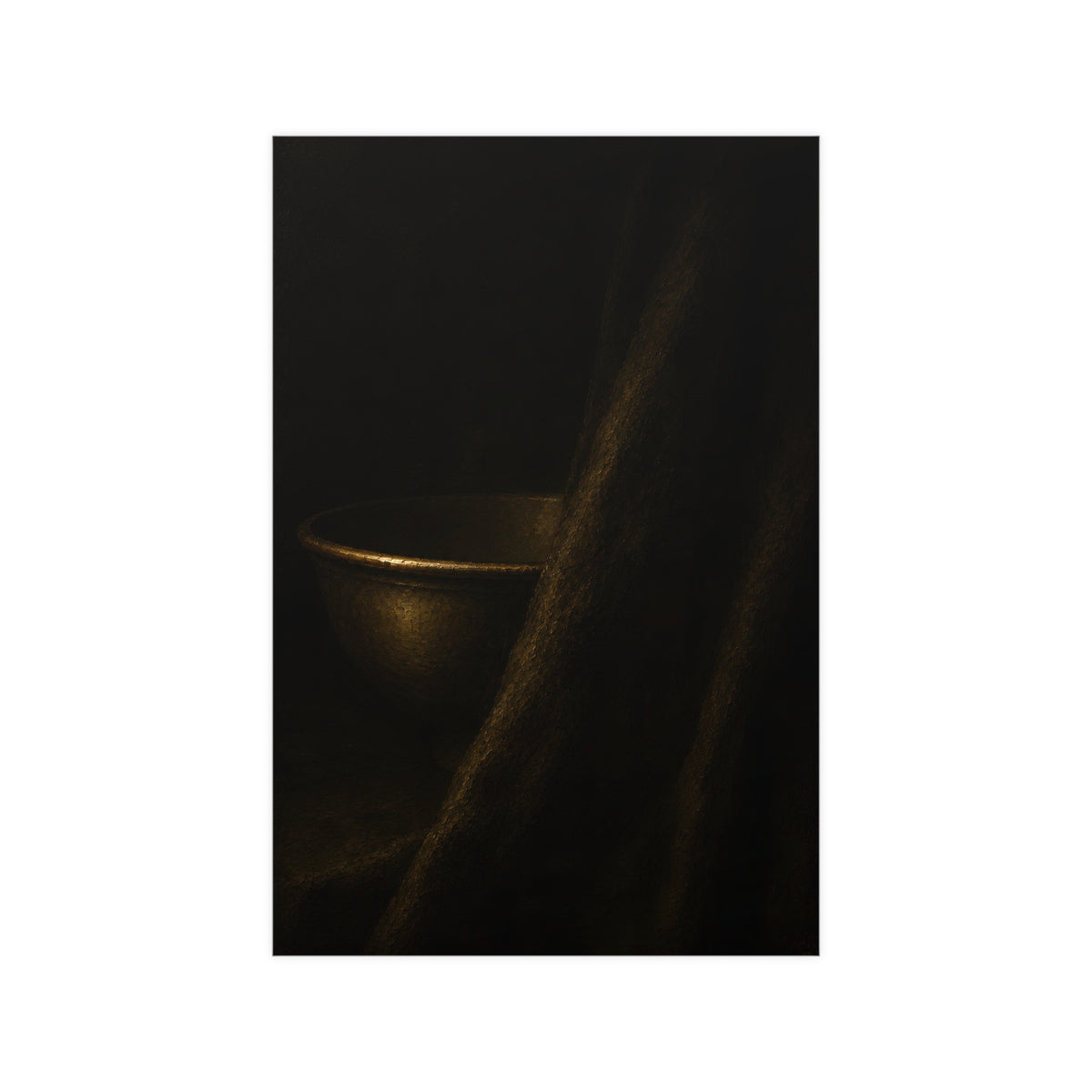Behind the Drape — behind the drape, 12x18 in print