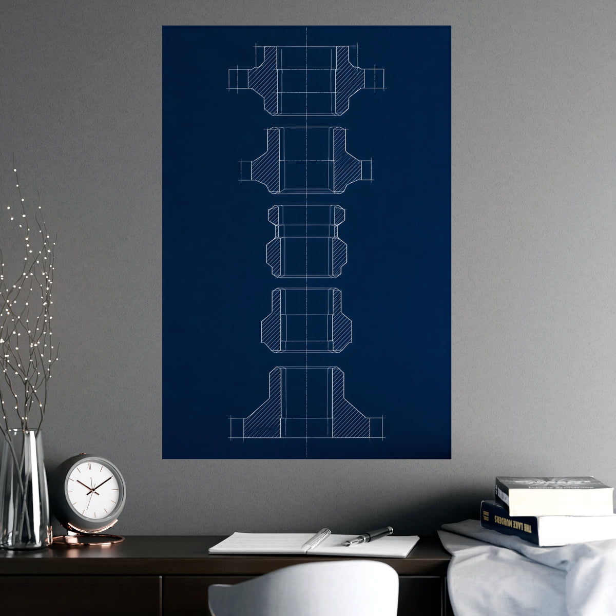 Cut at Every Station — cut at every station, shown framed on a wall