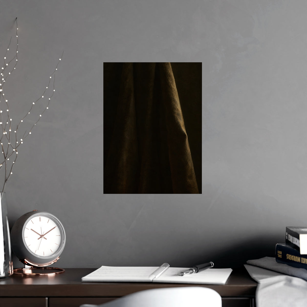 The Long Cloth — the long cloth, shown framed on a wall