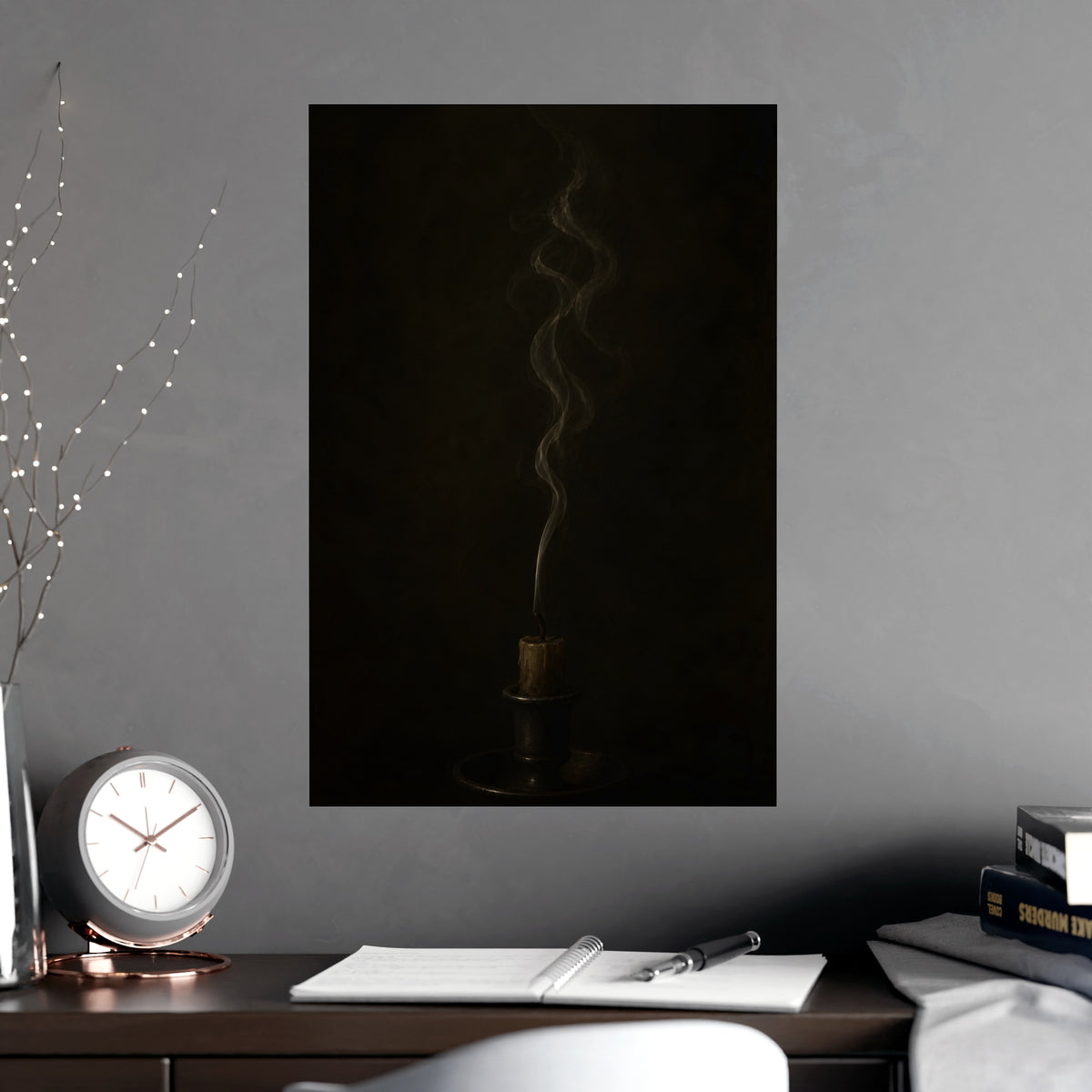 After the Candle — after the candle, shown framed on a wall