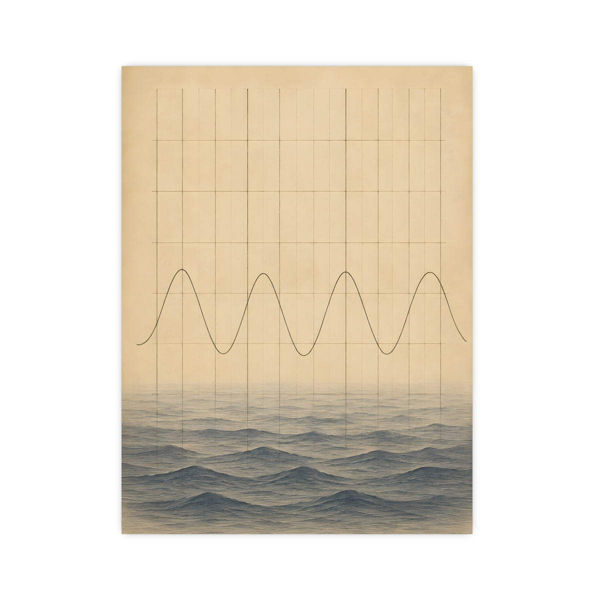 Tide Chart — tide chart, 12x16 in print