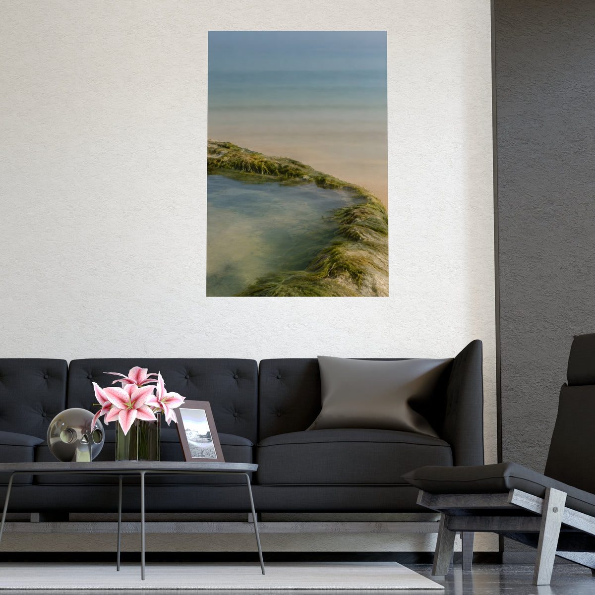 The Rock Pool's Rim — the rock pool's rim, shown framed on a wall