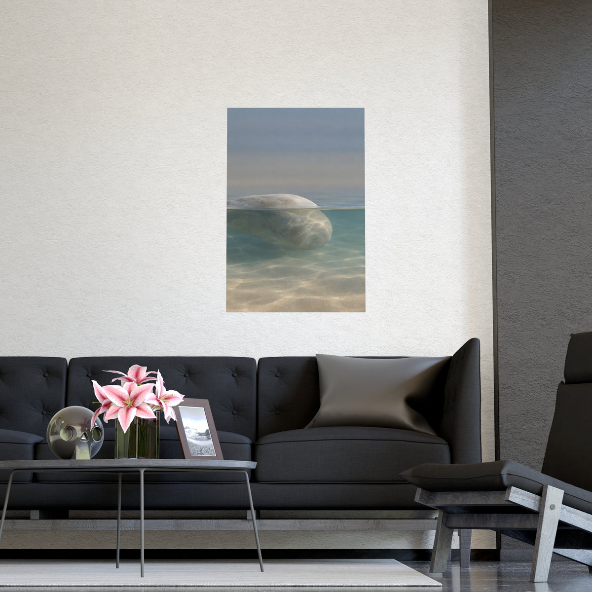 Half Under — half under, shown framed on a wall