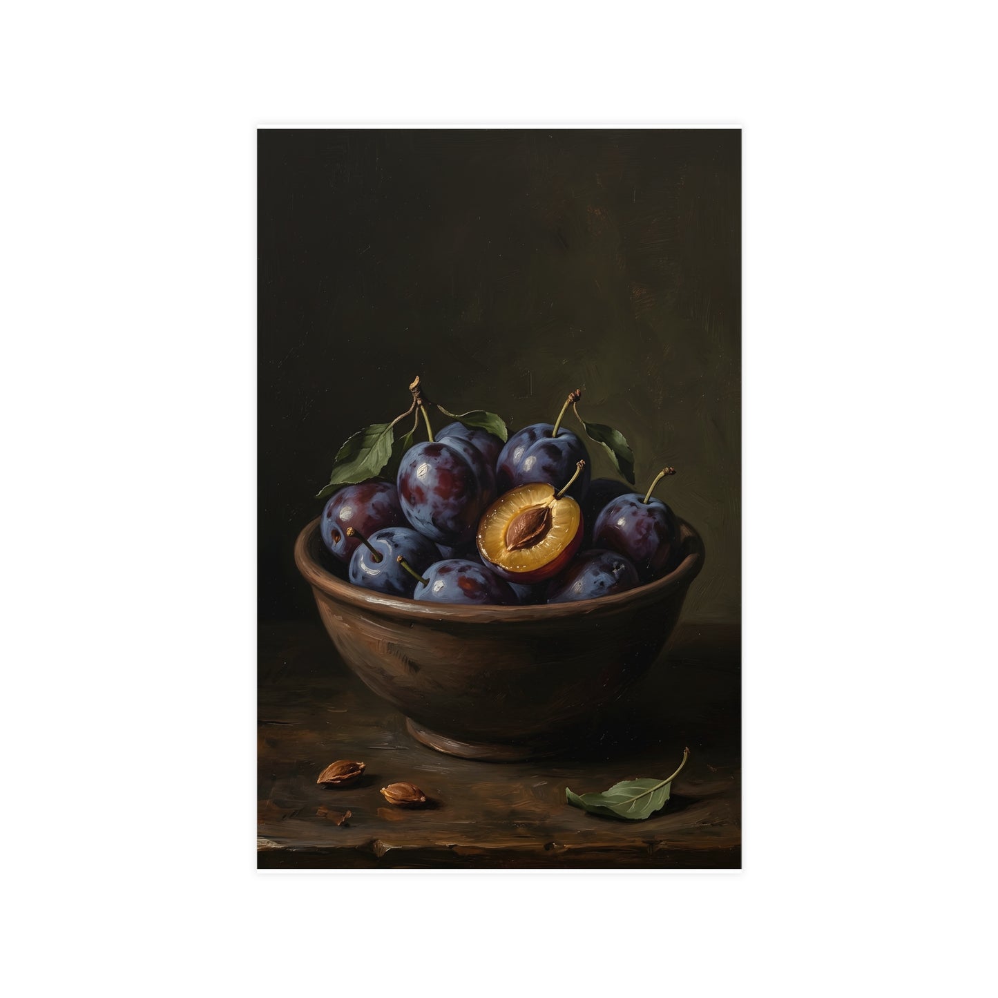 Bowl of Plums — bowl of plums, 11x17 in print