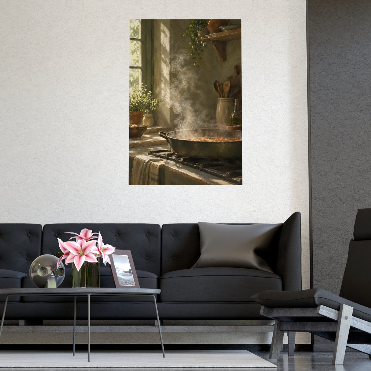 Steam in Daylight — steam in daylight, shown framed on a wall
