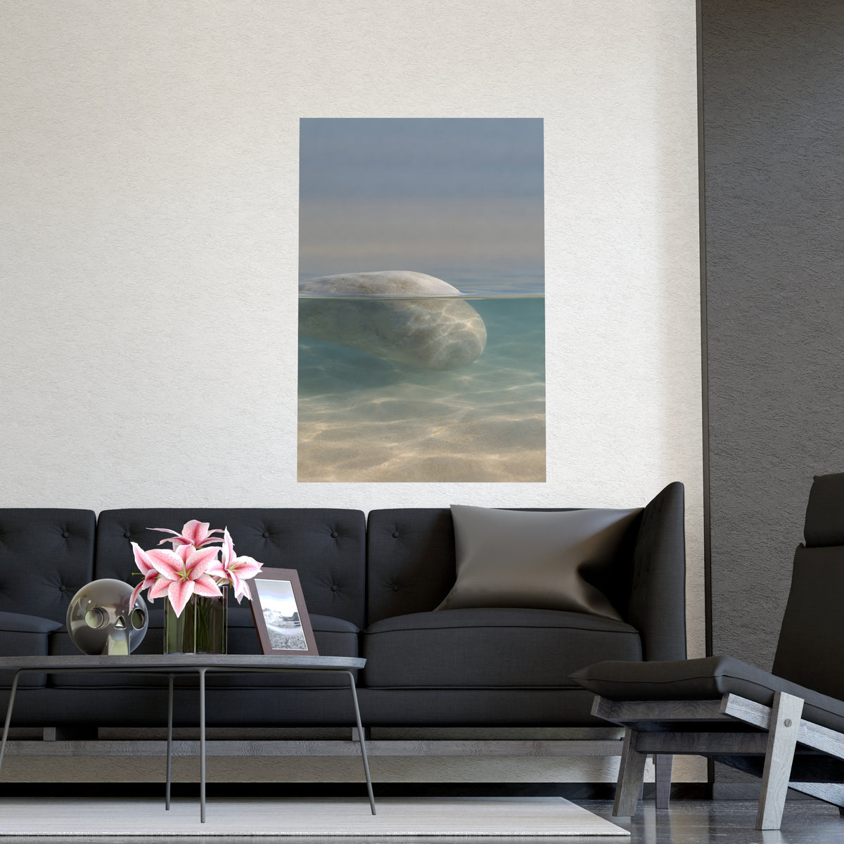 Half Under — half under, shown framed on a wall