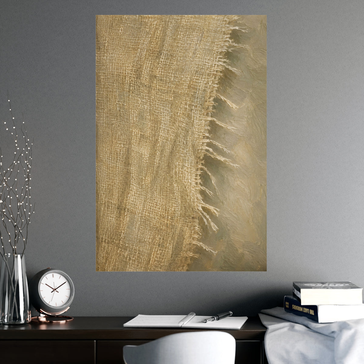 Cut Edge — cut edge, shown framed on a wall