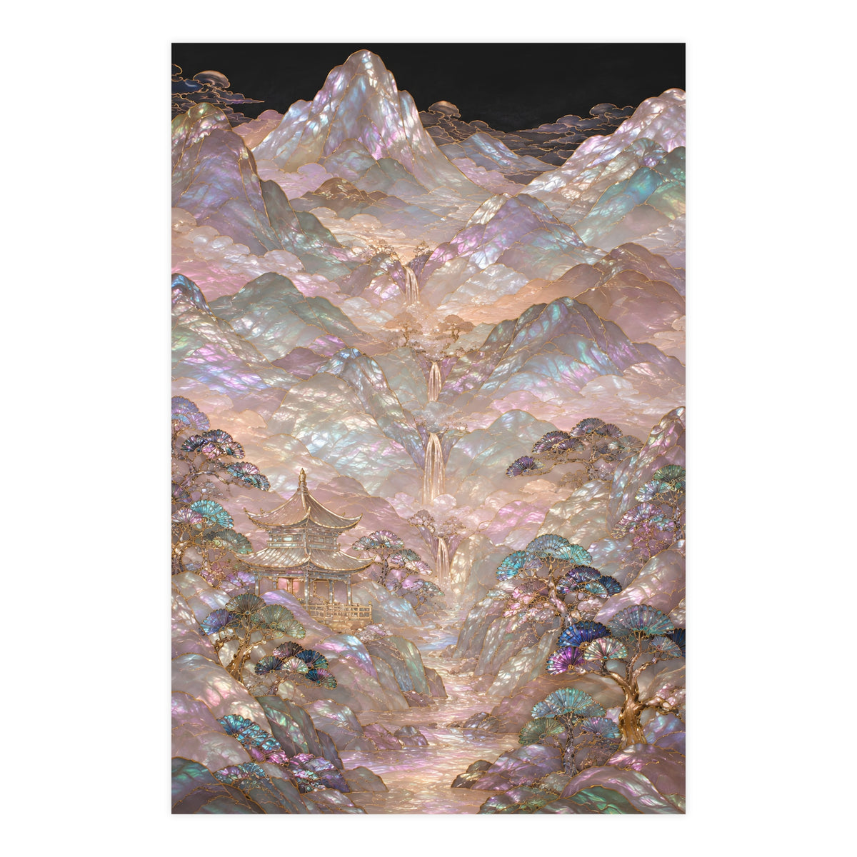 Valley in Bloom — valley in bloom, 24x36 in print