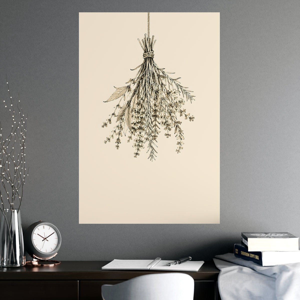 Hung to Dry — hung to dry, shown framed on a wall
