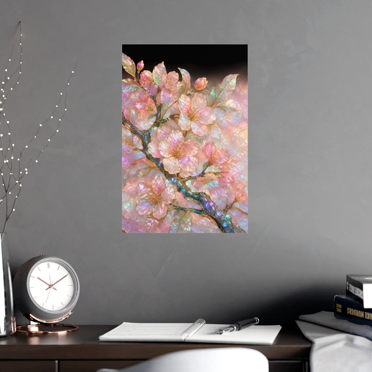 Blossom, Close — blossom, close, shown framed on a wall