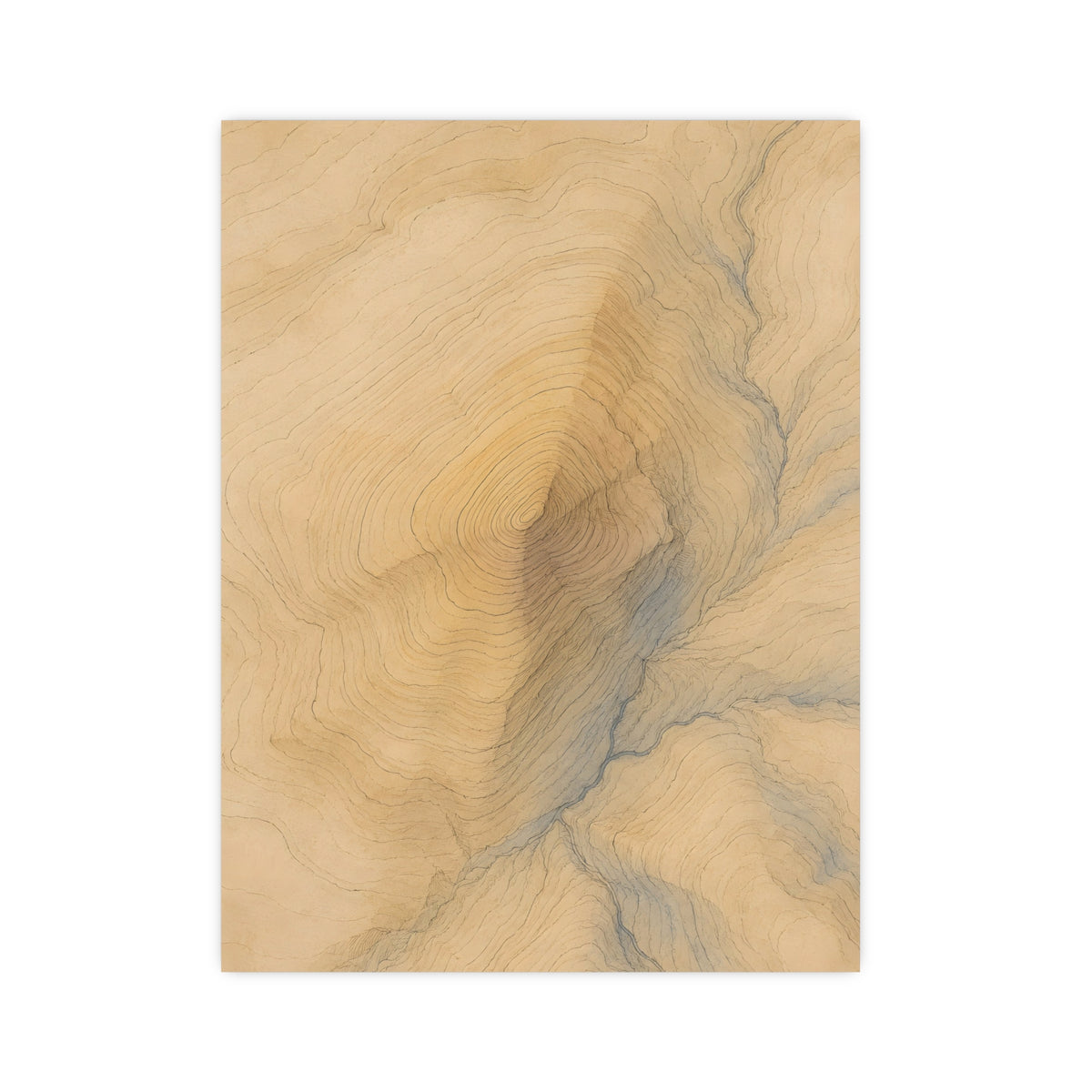 Contour Lines — contour lines, 12x16 in print